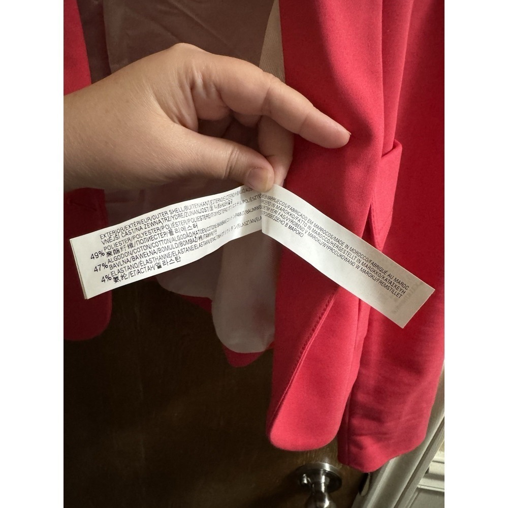 Zara Basic Single Button Blazer Jacket Size XS Fu… - image 11